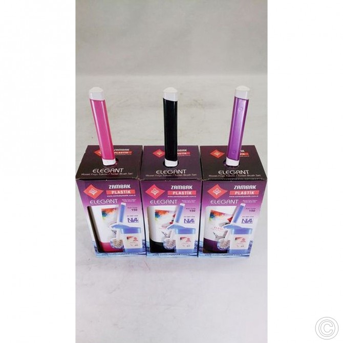 Toilet Brush Set With Hand Guard image