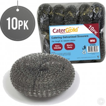 W90 Galvanised Steel Scourer 10pack