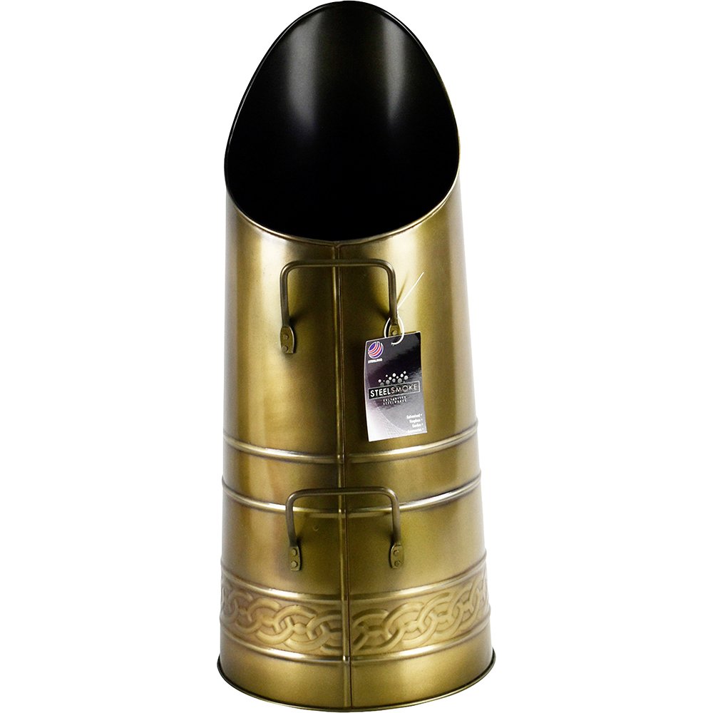 Rectangular Coal Hod Coal Hod Brass Finish 21