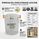 Food Storage Lock Bin Clear 50L COOKING TOOLS image