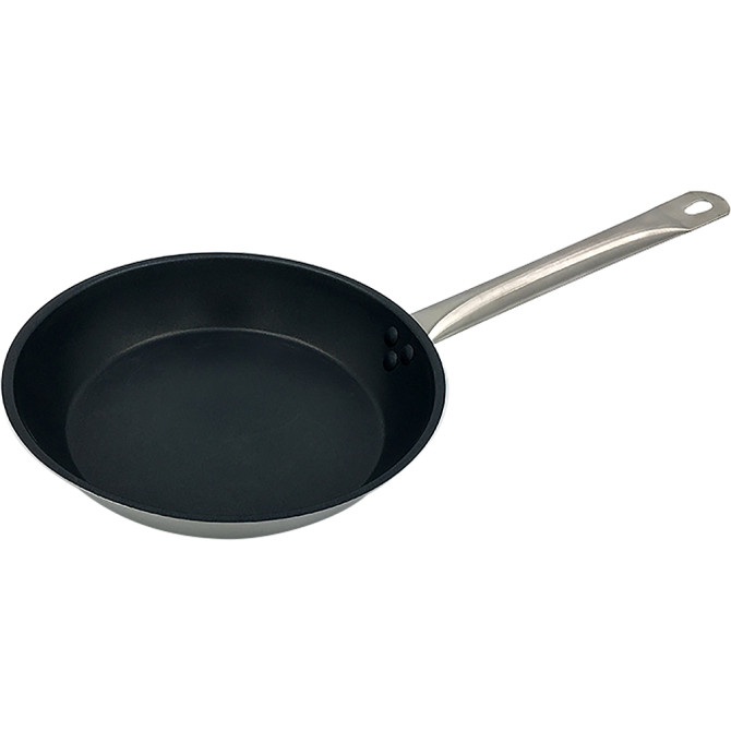 HorecaGold Non-Stick Stainless Steel Induction Frying Pan w/ Lid 280mm image