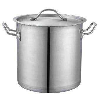HorecaGold Stainless Steel Deep Induction Pot 71L
