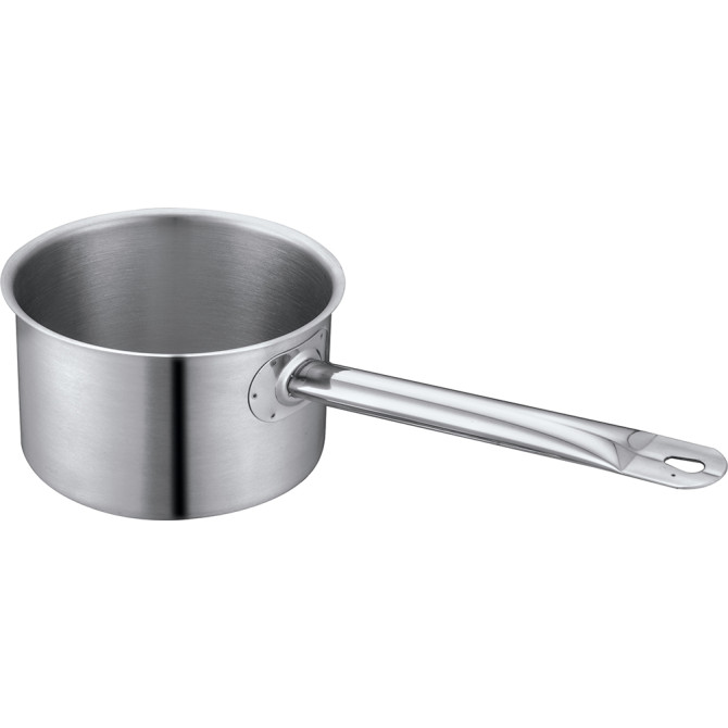 HorecaGold Stainless Steel High Body Induction Sauce Pan with Lid 160mm image