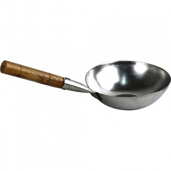 MS Stir Fry Wok With Wooden Handle 26CM MS Stir Fry Wok With Wooden Handle 26CM