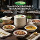 Biodegradeable Bagasse Bowls Recyclable 12oz 100 Pack DISPOSABLES, BAGASSE DISPOSABLE image