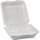 HorecaGold Sugarcane Clamshell 3CP Meal Box 8 image