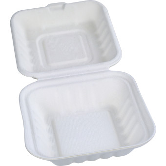 HorecaGold Sugarcane Clamshell Burger Box HP7 5