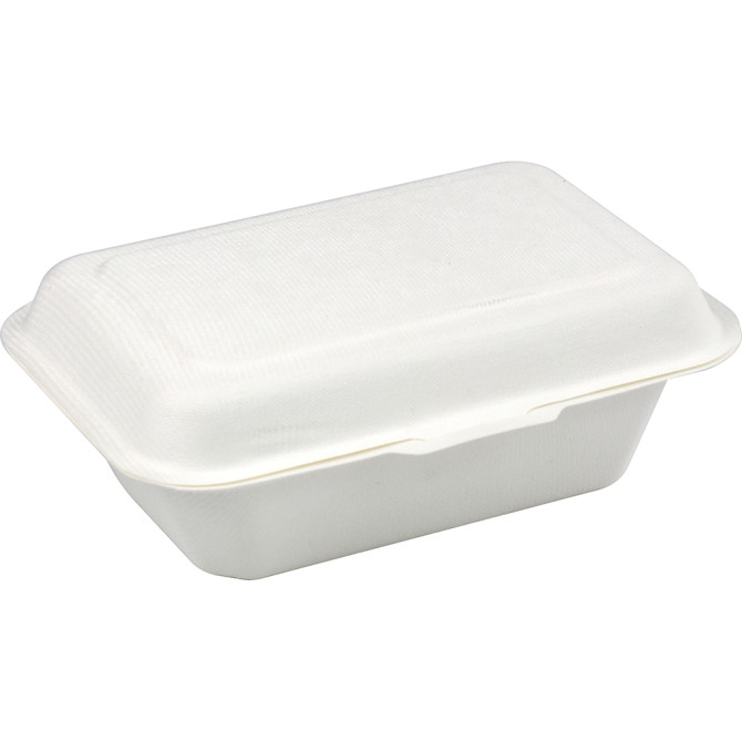 HorecaGold Sugarcane Clamshell Lunch Box 600ml 7.5 image