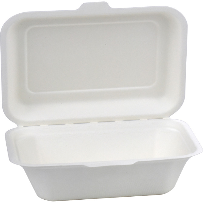 HorecaGold Sugarcane Clamshell Lunch Box 600ml 7.5 image
