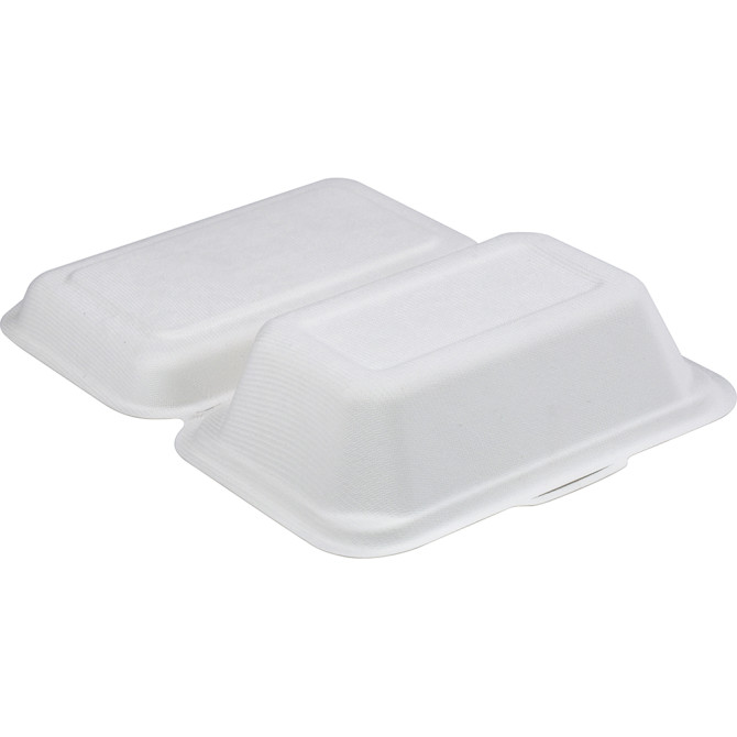 HorecaGold Sugarcane Clamshell Lunch Box 600ml 7.5 image
