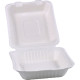 HorecaGold Sugarcane Clamshell Meal Box 8 DISPOSABLES, BAGASSE DISPOSABLE image