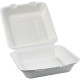 HorecaGold Sugarcane Clamshell Meal Box 9 DISPOSABLES, BAGASSE DISPOSABLE image