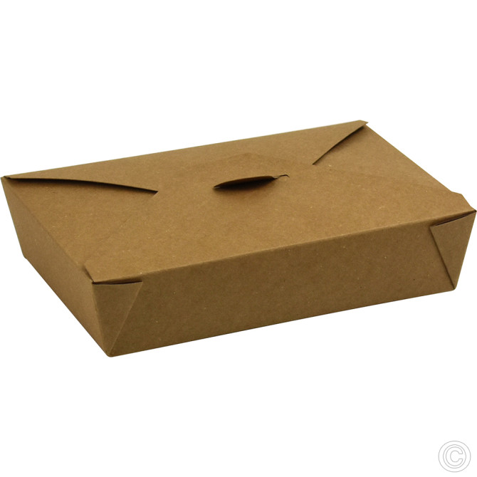 HorecaGold No.2 Snack Box Brown 50pk 1450ml/51oz (218/196x161/140x-47mm) DISPOSABLES image