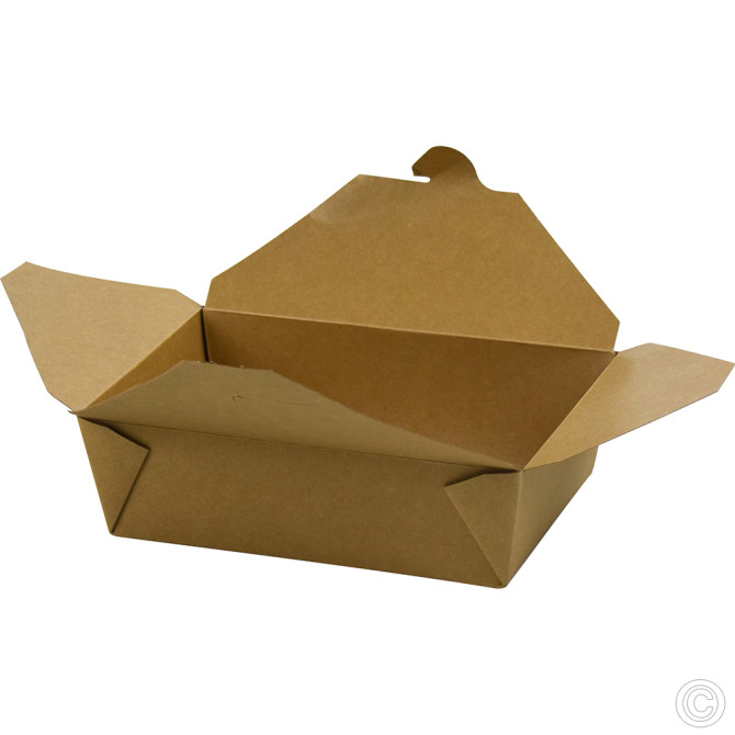 HorecaGold No.3 Snack Box Brown 50pk 2000ml/70oz (218/196x161/140x-65mm) image