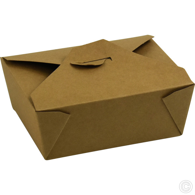 HorecaGold No.8 Snack Box Brown 50pk 1400ml/49oz (174/153x143/120x-65mm) image
