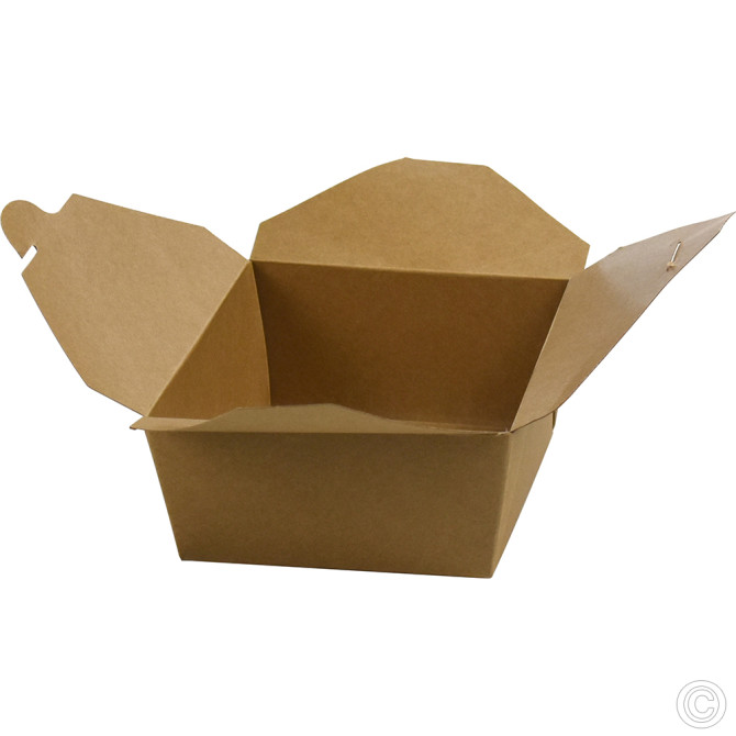 HorecaGold No.8 Snack Box Brown 50pk 1400ml/49oz (174/153x143/120x-65mm) image