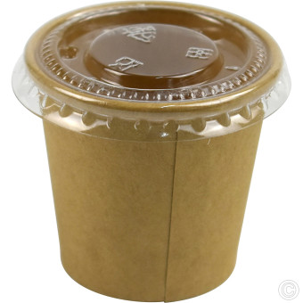 HorecaGold Paper Portion Pot Kraft 50pk 28ml/1oz