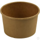 HorecaGold Paper Soup Cup With Lid Kraft 25pk 227ml/8oz image