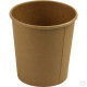 HorecaGold Paper Soup Cup With Lid Kraft 25pk 453ml/16oz image