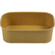 HorecaGold Rectangular Container With PET Lid Kraft 25pk 650ml/23oz DISPOSABLES image