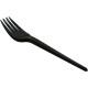 CaterGold Reusable Plastic Forks Black 100pk DISPOSABLES, REUSABLE PLASTIC DISPOSABLE image