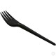 CaterGold Reusable Plastic Forks Black 100pk DISPOSABLES, REUSABLE PLASTIC DISPOSABLE image