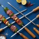 BBQ Skewer 24'' 6MM With Wood Handle BARBECUE image
