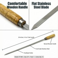 Barbecue BBQ Skewer / Kebab Stick 24