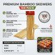 Bamboo BBQ Skewers 100 Pack BARBECUE image