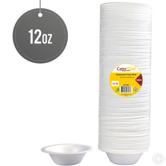 Disposable Foam Bowls 12oz 100pack