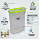 Plastic Kitchen Storage Box Dry Food Dispenser 2.5L FOOD STORAGE image