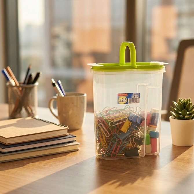 Plastic Kitchen Storage Box Dry Food Dispenser 2.5L FOOD STORAGE image