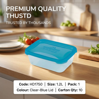 Plastic Microwave Airtight Food Container 1.2L