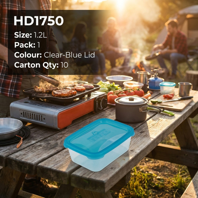 Plastic Microwave Airtight Food Container 1.2L FOOD STORAGE image