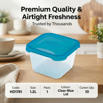 Plastic Microwave Airtight Food Container 1.2L
