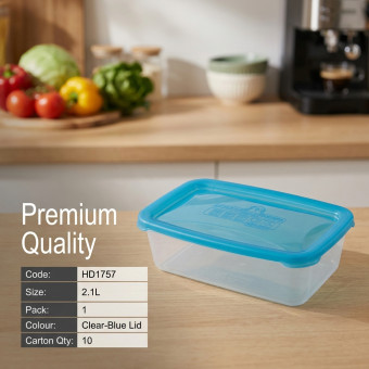 Plastic Microwave Airtight Food Container 2.1L
