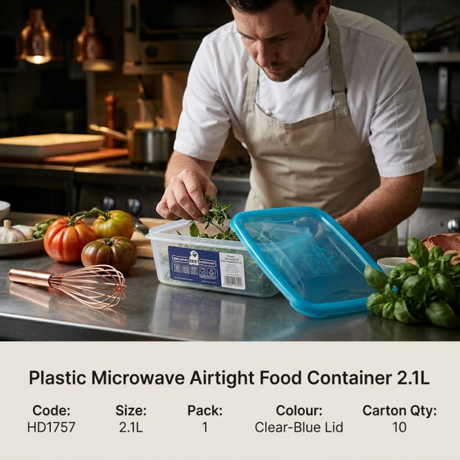 Plastic Microwave Airtight Food Container 2.1L FOOD STORAGE image