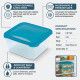 Plastic Microwave Airtight Food Container 2.4L FOOD STORAGE image