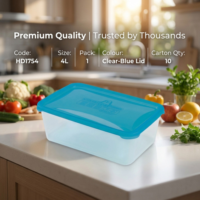 Plastic Microwave Airtight Food Container 4L image