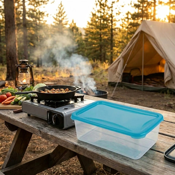 Plastic Microwave Airtight Food Container 4L image
