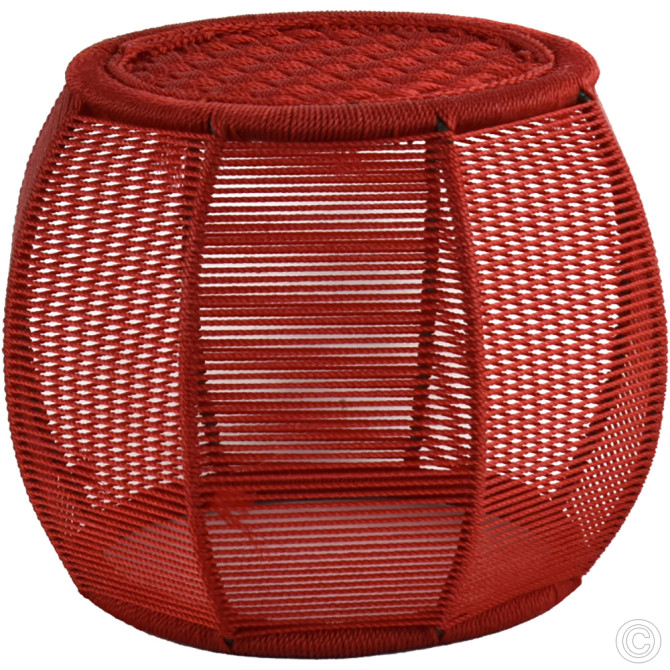 Handmade Stool Red FURNITURE & FITTINGS image