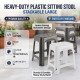 Heavy Duty Plastic Sitting Stool Stackable Large image