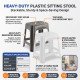 Heavy Duty Plastic Sitting Stool Stackable Large image