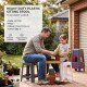 Heavy Duty Plastic Sitting Stool Stackable Large image