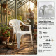 Strong High Grade Plastic Outdoor Garden Home Dining Arm Chair for Adults FURNITURE & FITTINGS image