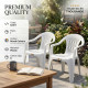Strong High Grade Plastic Outdoor Garden Home Dining Arm Chair for Adults FURNITURE & FITTINGS image