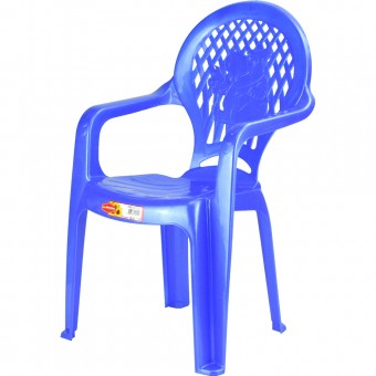 Sturdy Plastic Children's Chair with Hippo Design
