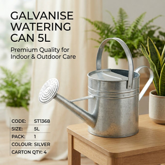 Galvanise Watering Can 5L