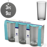 Azur Glass Tumblers 9OZ 3pk Cell Design