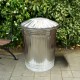Galvanised Trash Bin Large 90L image